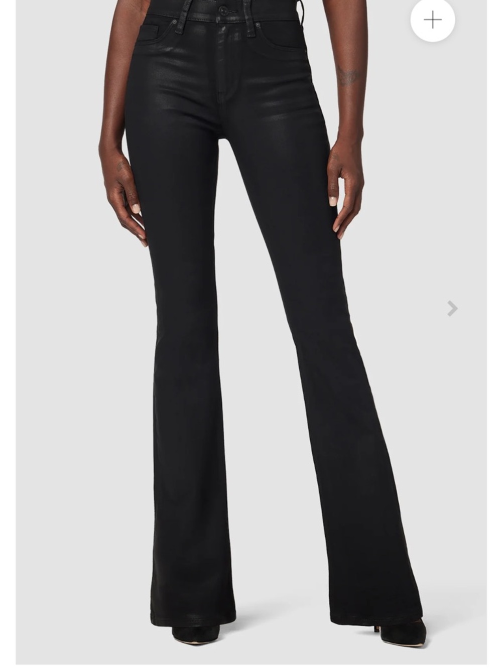 Hudson Jeans Barbara boot cut Noir coated
